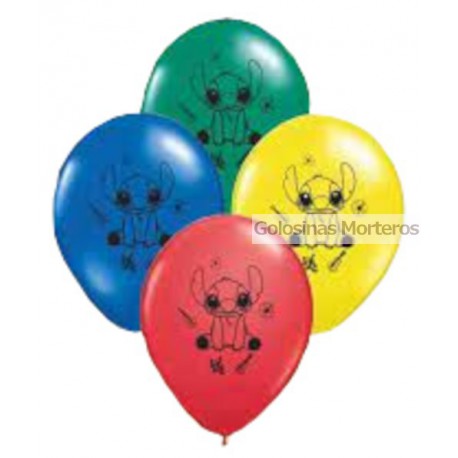Globos impreso "Stitch" x10u