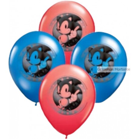 Globos impreso "Sonic" x10u