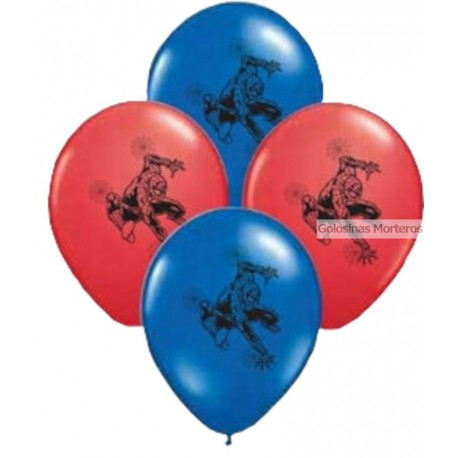 Globos impreso "Hombre Araña" x10u