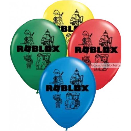 Globos impreso "Minecraft/Roblox" x10u