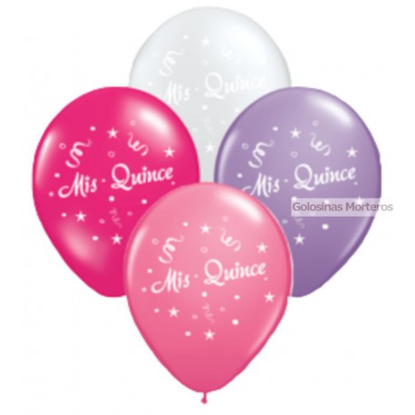 Globos impreso "Mis Quince"