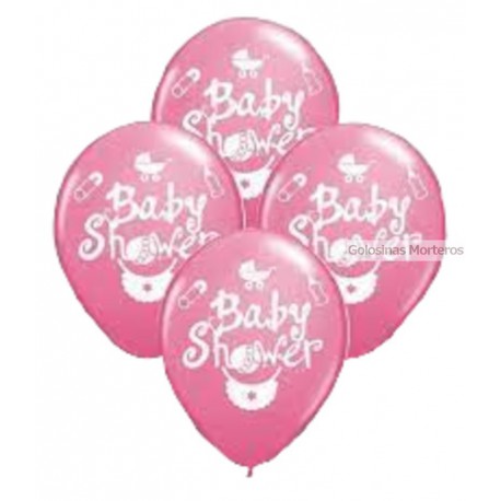 Globos impreso "Baby Shower" nena x10u