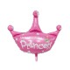 Globo Metaliz Princess corona 45cm