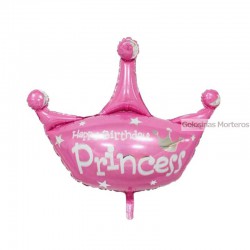 Globo Metaliz Princess corona 45cm