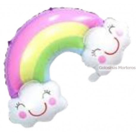 Globo Metaliz Arcoiris 80cm