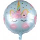 Globo Metaliz Unicornio Dreams circular 45cm
