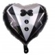 Globo Metaliz Casamiento novio 45cm