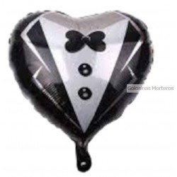 Globo Metaliz Casamiento novio 45cm