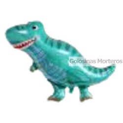 Globo Metaliz Dino azul 35cm