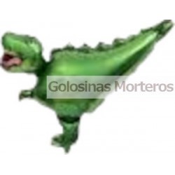 Globo Metaliz Dino Rex verde 35cm