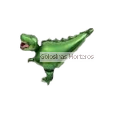 Globo Metaliz Dino Rex verde 35cm