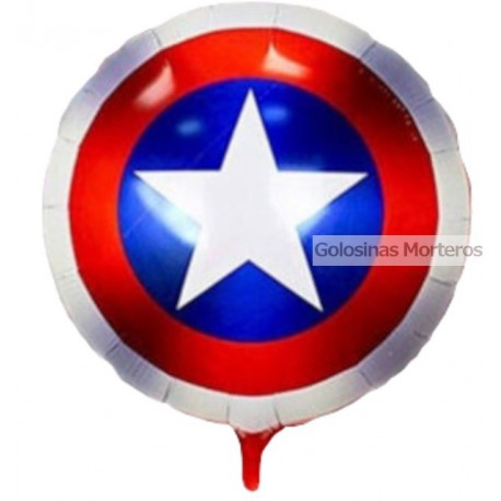 Globo Metaliz Capitán América circular 45cm