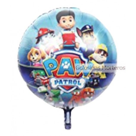 Globo Metaliz Paw Patrol circular 45cm