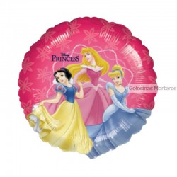 Globo Metaliz Princesas circular 45cm