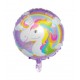 Globo Metaliz Unicornio circular 45cm