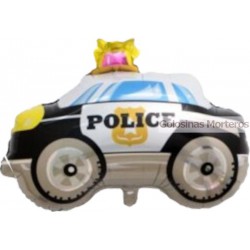 Globo Metaliz Auto Policia 35cm