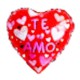 Globo Metaliz "Te Amo" corazones chicos 23cm