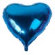 Globo Metaliz Corazón liso azul 45cm