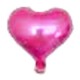 Globo Metaliz corazón liso rosa 23cm